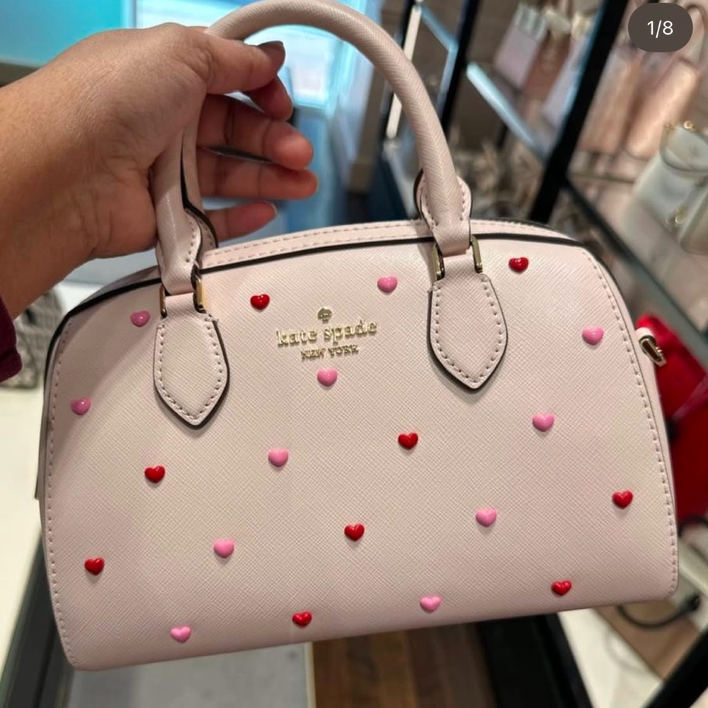 Kate Spade Madison Heart Studs Small Dolly Duffle